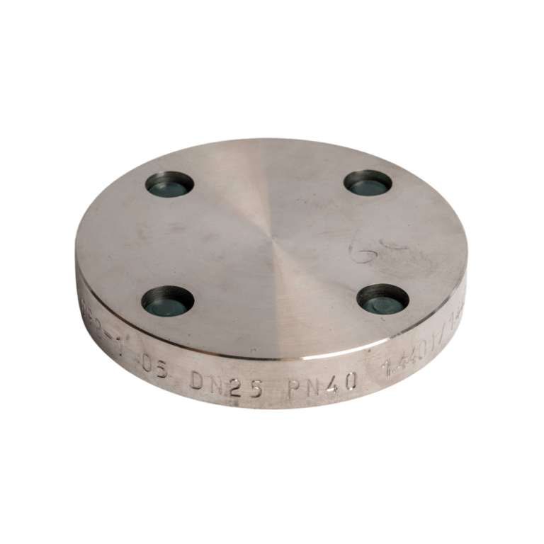 RVS Blindflens druktrap 10
